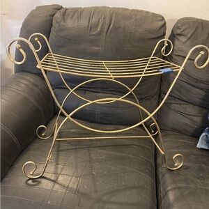 Elegant Gold Metal Plant Stand